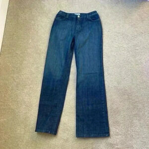 St. John sport dark blue high rise wide leg jeans in size 6